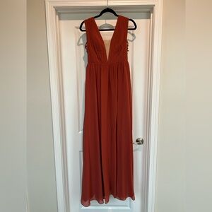 Azazie Terracotta Bridesmaid Dress